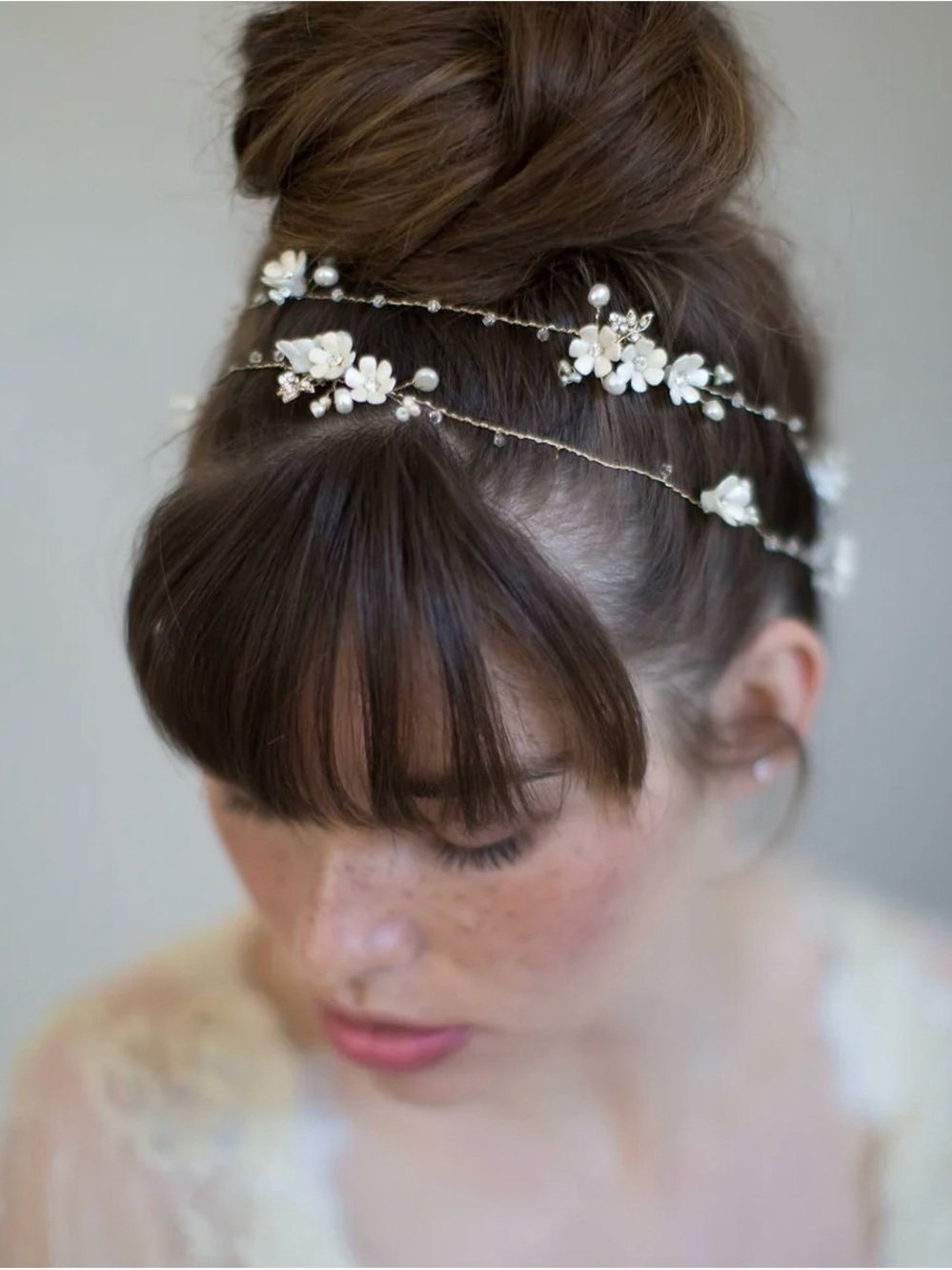 Twigs & Honey Extra Long Porcelain Blossom Hair Vine